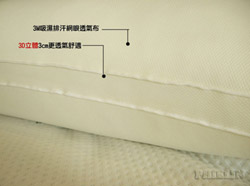 ☆彈力舒柔枕頭☆3 M 吸濕排汗網眼透氣布,3 D 立體 3cm 更透氣舒適